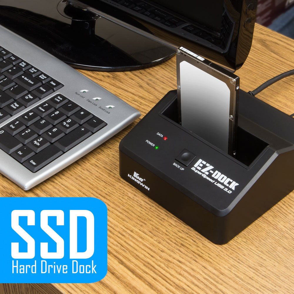 Kingwin USB 3.0 to SSD/SATA Hard Drive Docking Station - Tool-Free 2.5