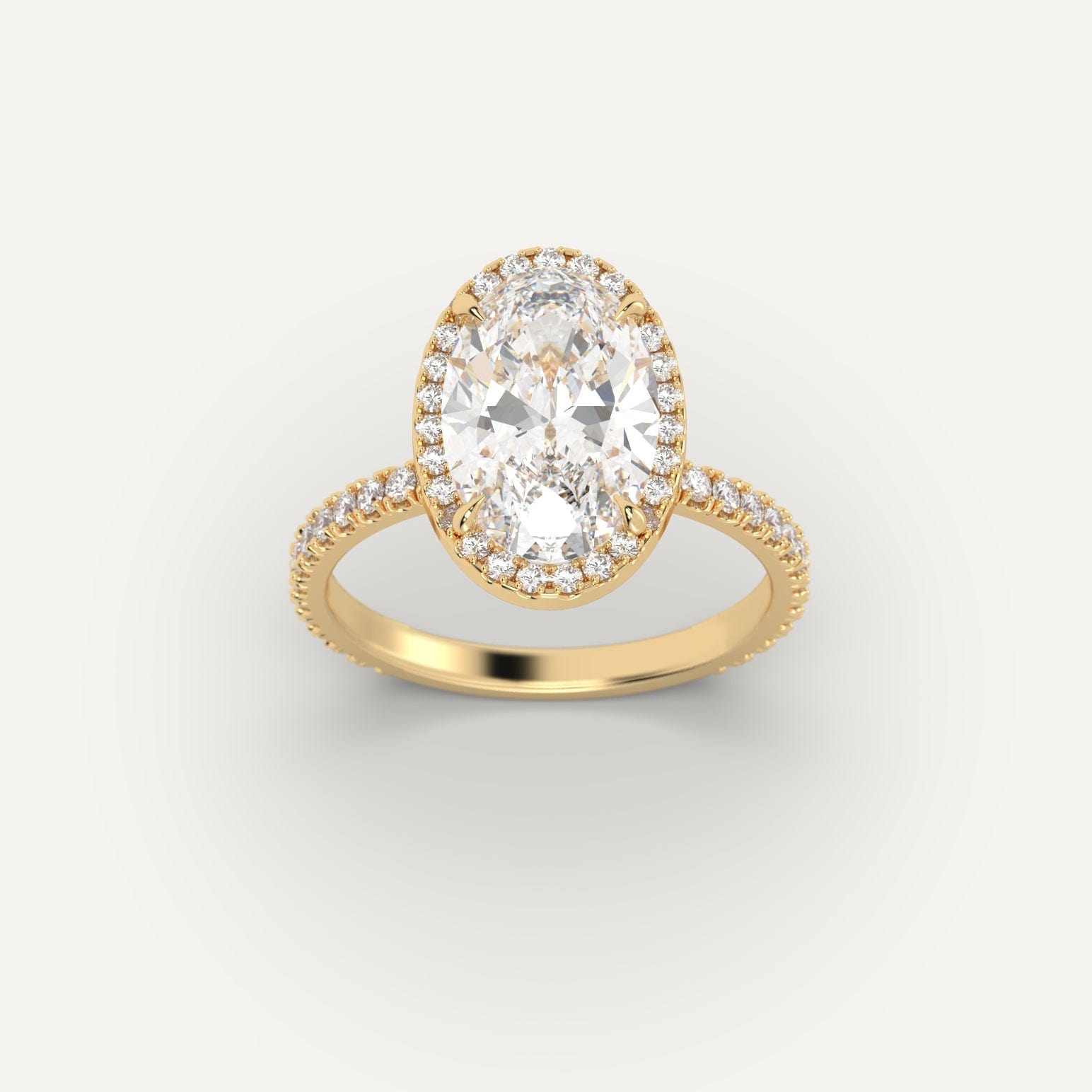 3 Carat Oval Cut Diamond Ring for Women - Elegant Solitaire Engagement Wedding Band - Perfect for Proposals, Anniversaries & Special Occasions