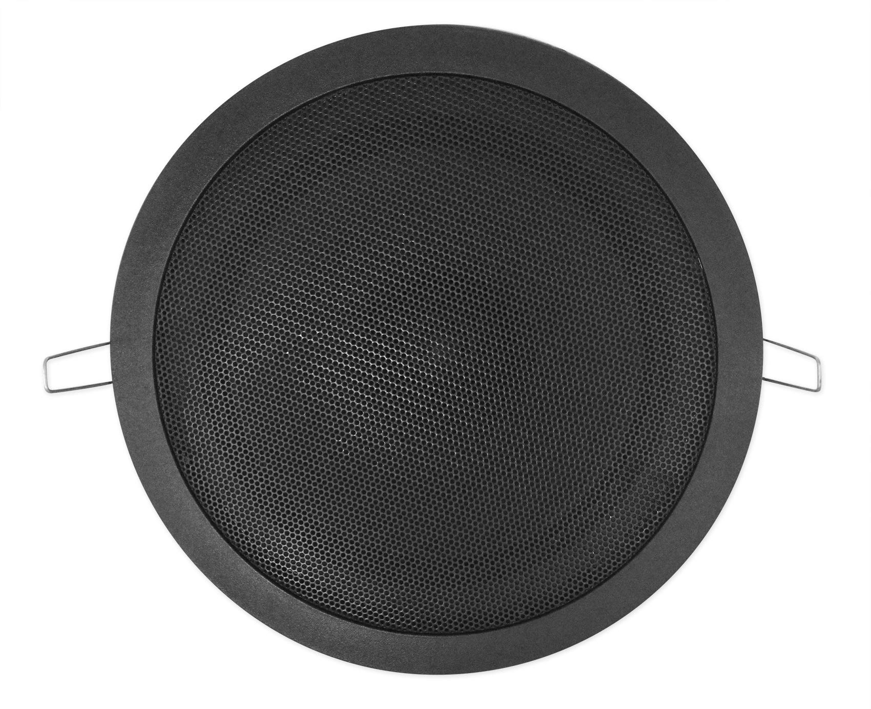 Rockville 12 CCL6T Black 70V 6-Inch Commercial Ceiling Speakers - High-Quality Sound for Restaurants, Offices, and Retail Stores - Perfect Background Music System for Business Spaces