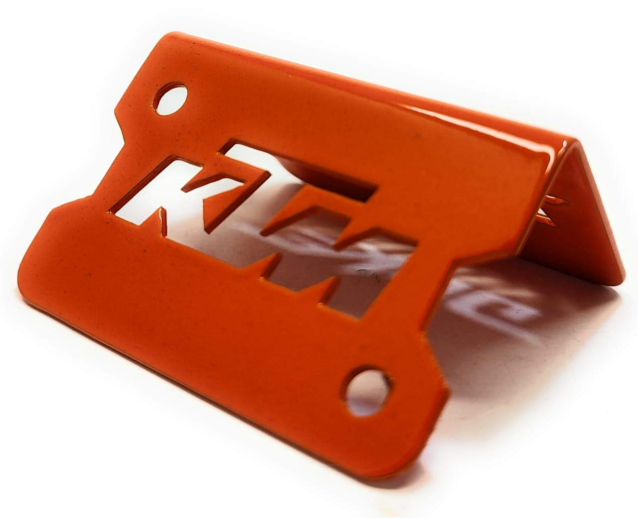 TRP TRADERS® Orange Stainless Steel Front Disc Brake Master Cylinder Guard for KTM RC 390 Motorcycle - Durable Protection for Off-Road & Street Riding