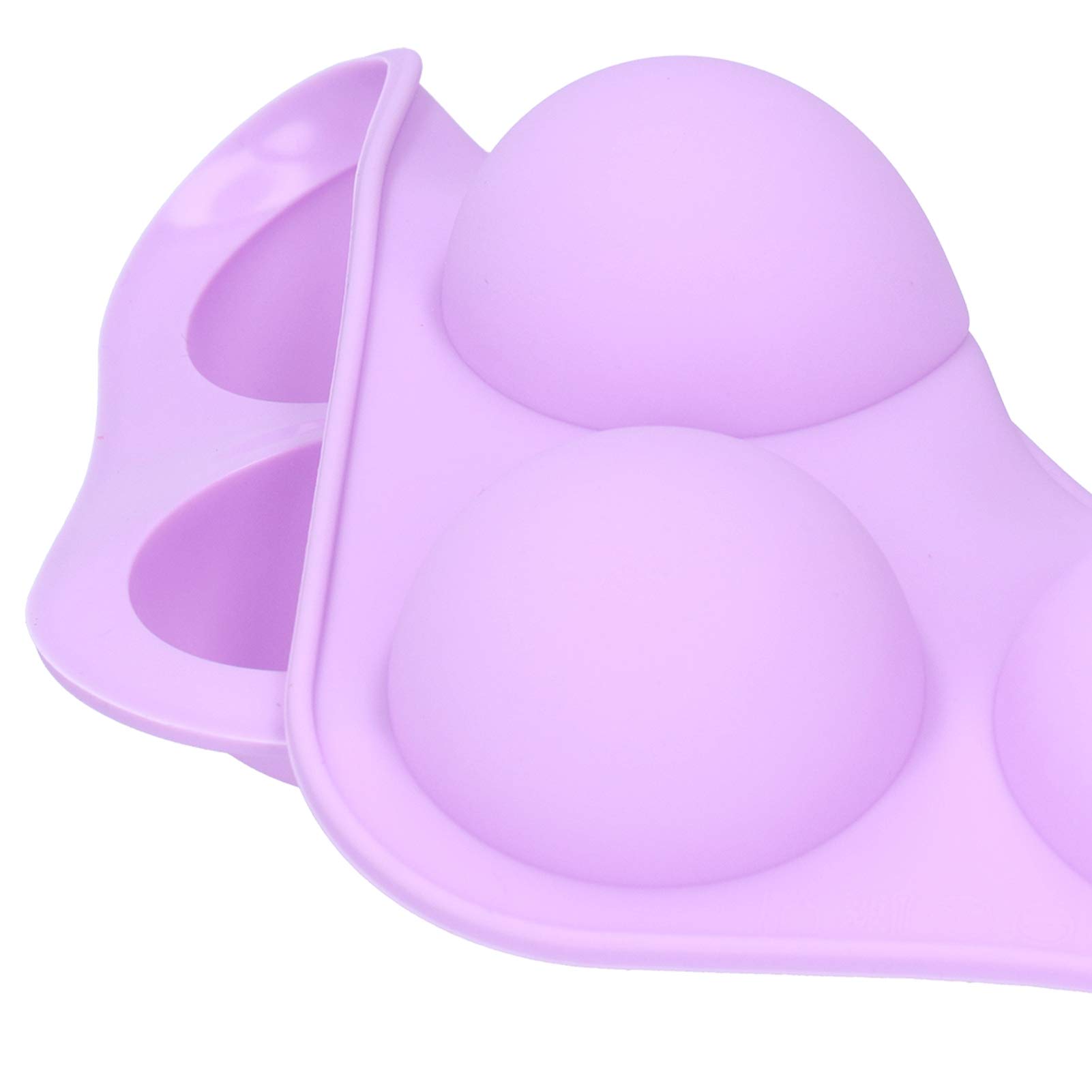 Premium 6-Cell Silicone Half Sphere Mold - Food Grade, Microwave & Freezer Safe for Baking, Candy Making & Ice Cubes - Perfect for Cakes, Desserts & Party Treats