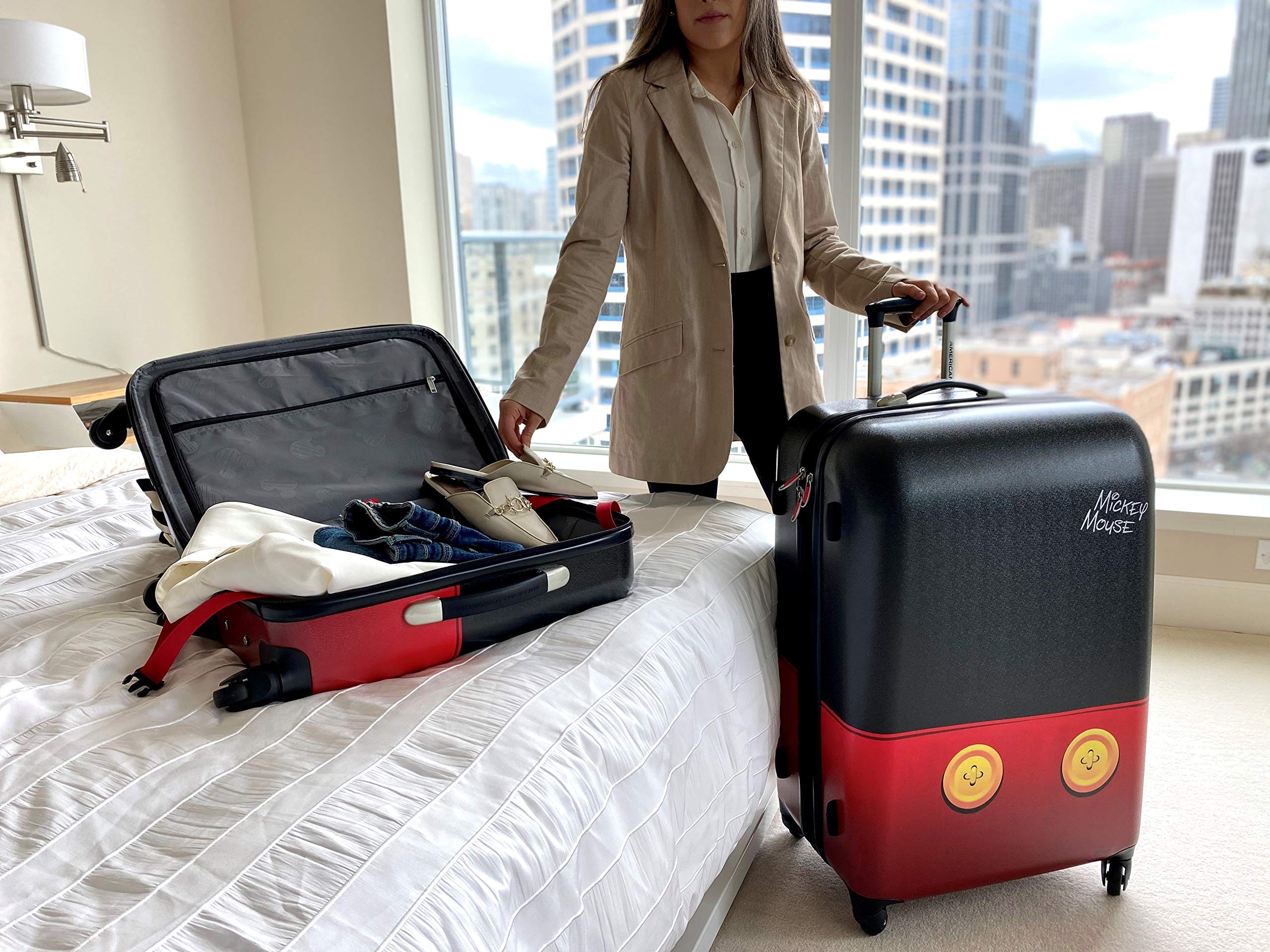American Tourister Disney Mickey Mouse Hardside Spinner Luggage 21