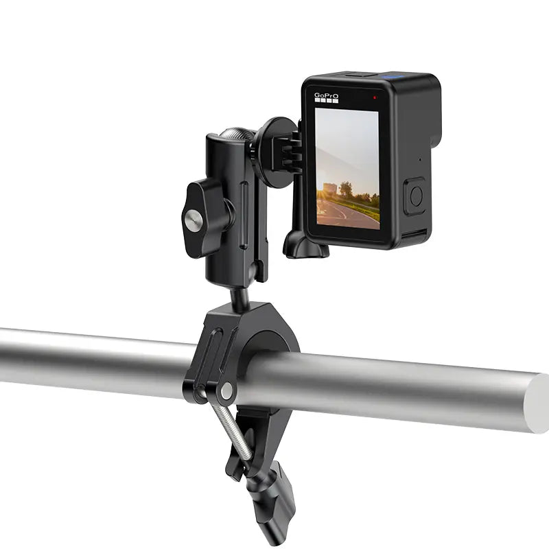 Ulanzi Universal Bike & Motorcycle Handlebar Mount for GoPro Hero 13, Insta360 & Action Cameras - Secure Clamp for Cycling, Motorcycling & Outdoor Adventures - Model C018GBB1