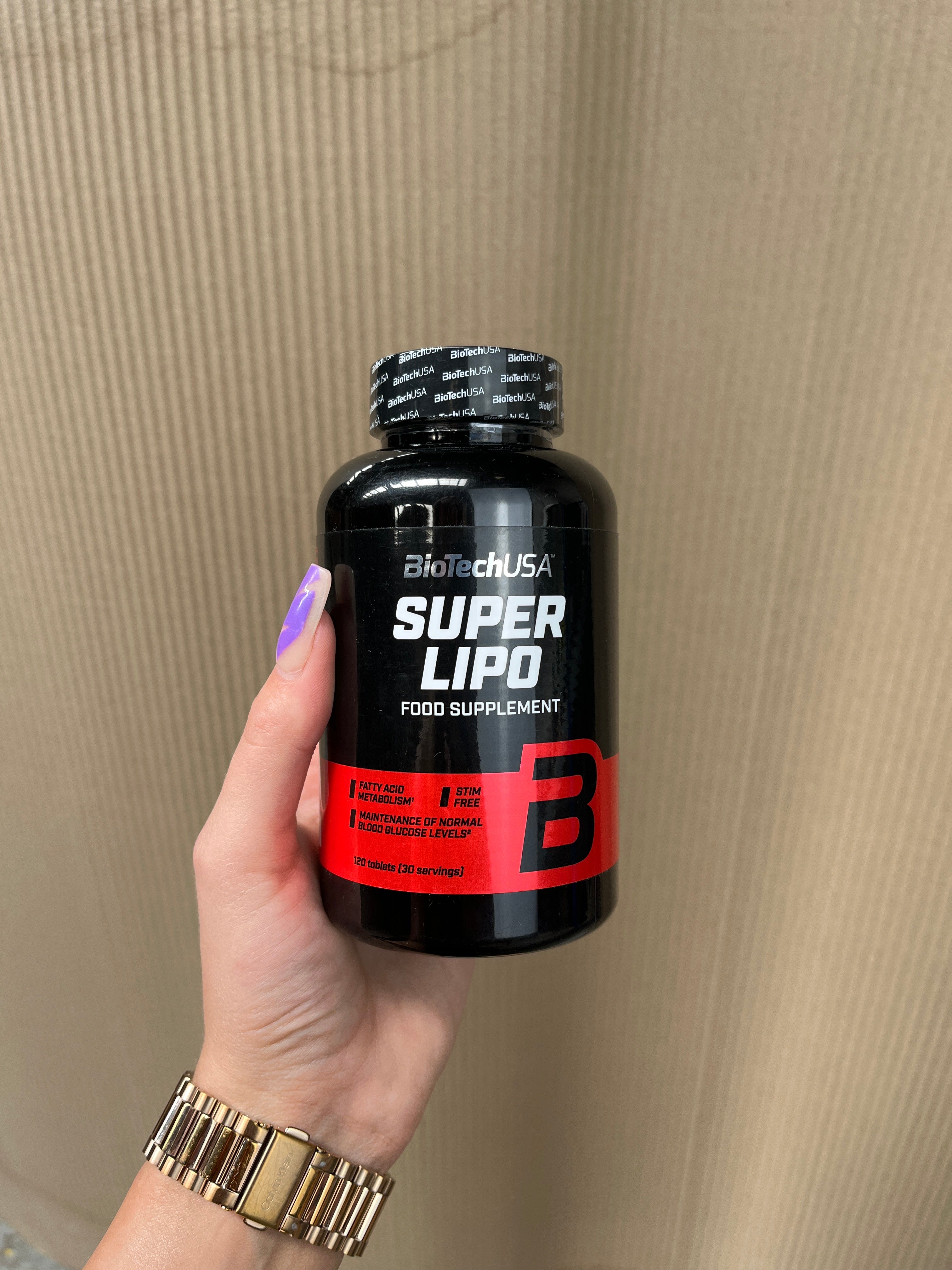 BioTechUSA Super Lipo Fat Burner Supplement - 120 Tablets for Weight Loss & Energy Boost | Supports Metabolism & Fitness Goals