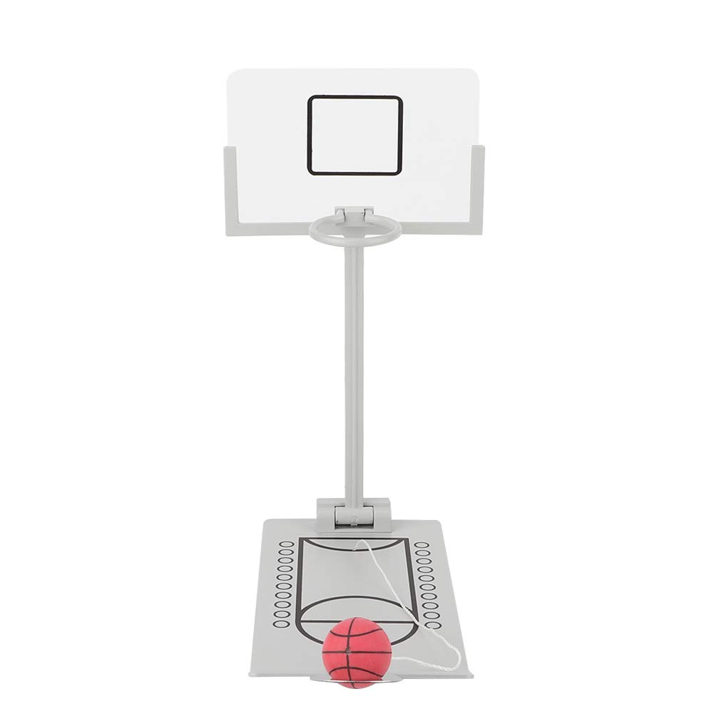 Mini Desktop Basketball Game - Durable Metal & Rubber Basketball Toy for Office & Home Fun - Perfect Stress Reliever for Basketball Lovers - Great for Desk Decor, Gifts, and Office Entertainment