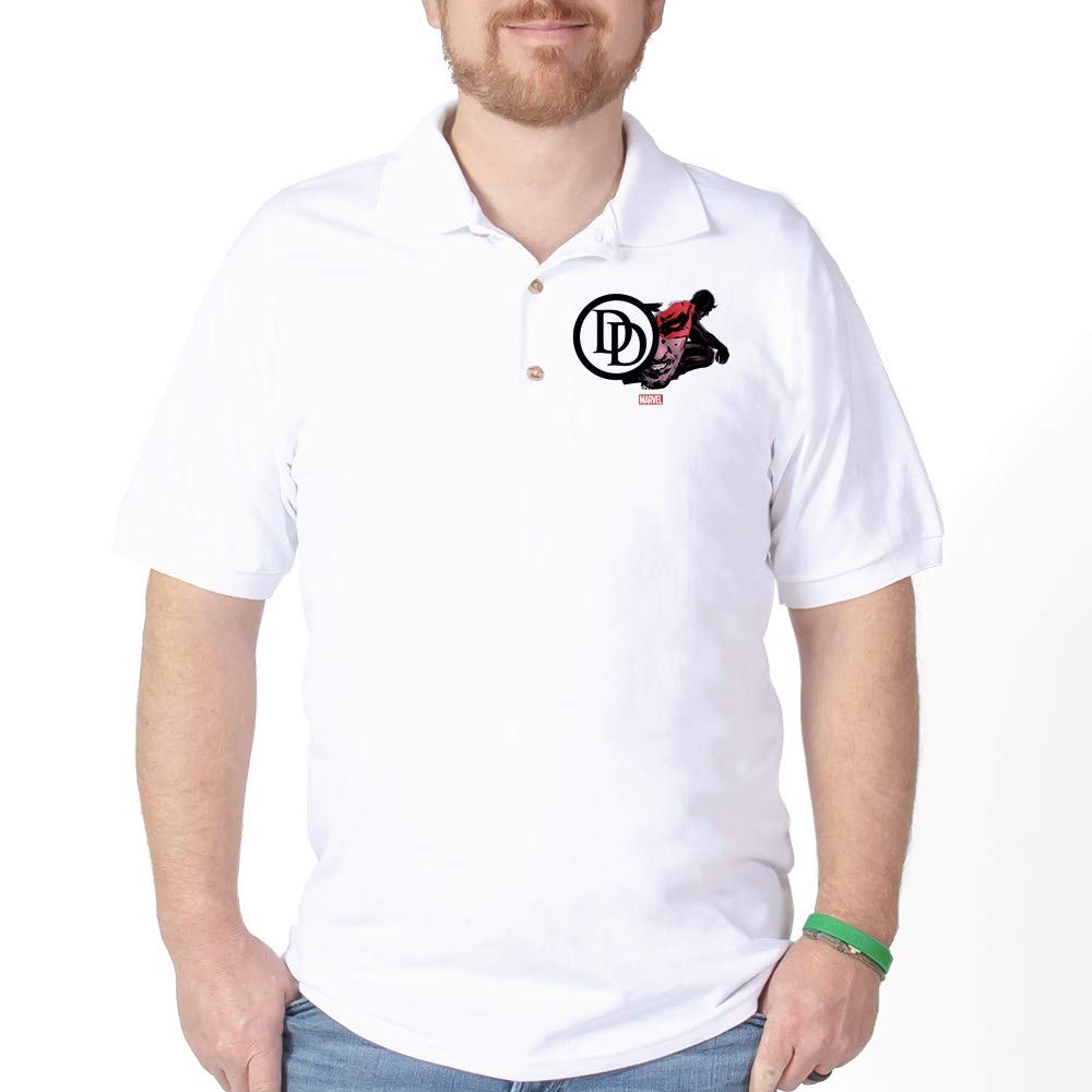 Daredevil Icon Golf Shirt for Men - Comfortable Polo Shirt for Golfing, Casual Wear & Outdoor Activities | Perfect Gift for Marvel Fans