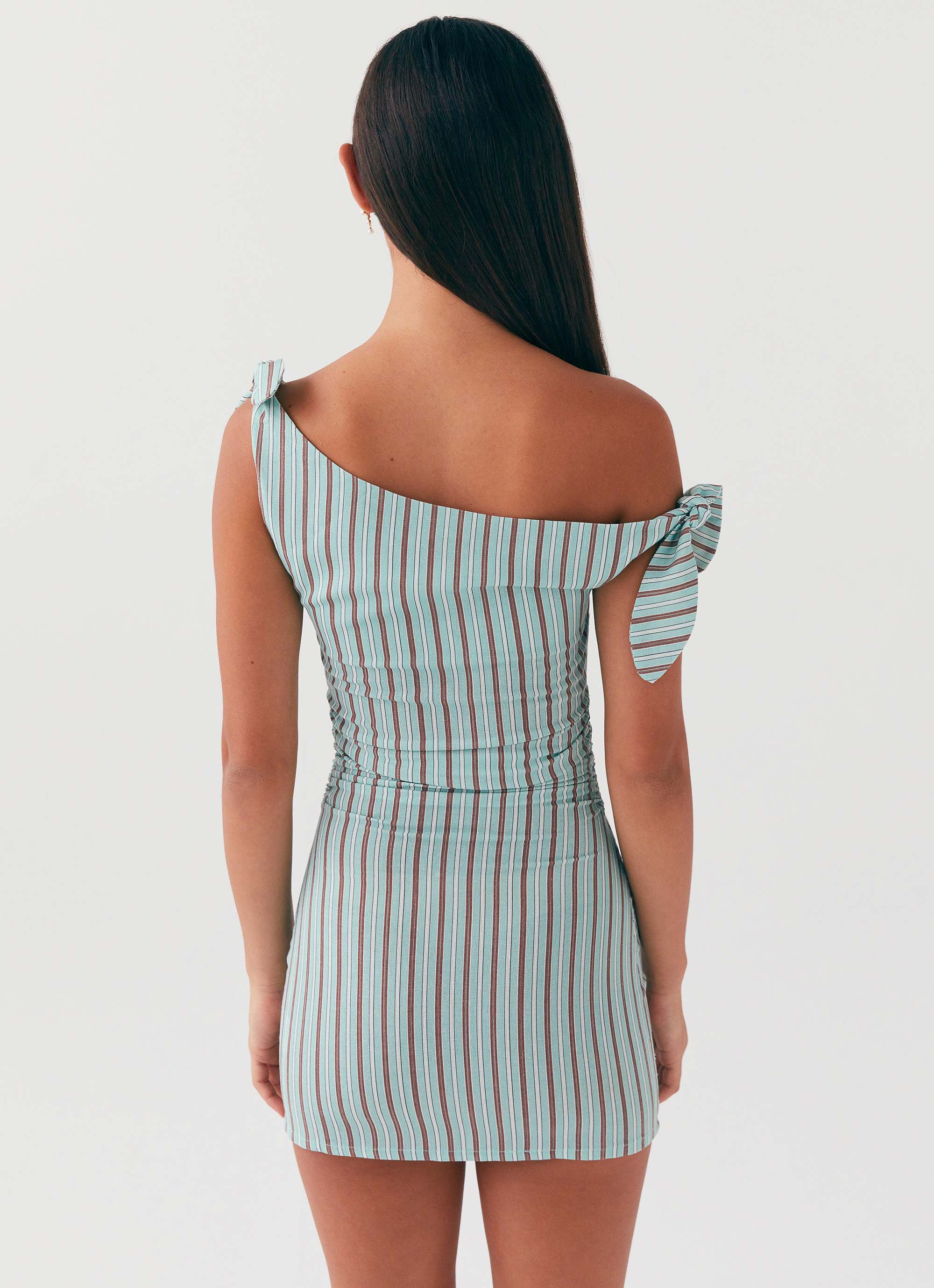 Amazonia Linen Mini Dress - Coastal Stripe Summer Beach Dress for Women | Lightweight & Breathable | Perfect for Vacations, Poolside, and Casual Outings