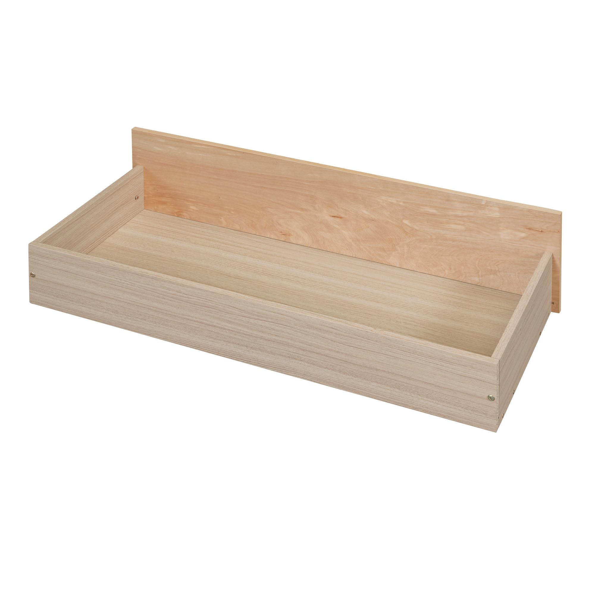 Harper & Bright Designs Twin Size Wooden House Bed for Kids with Storage Drawers - Natural Wood Roof Design Bed Frame for Boys & Girls - Perfect for Bedrooms, Playrooms & Kids' Rooms