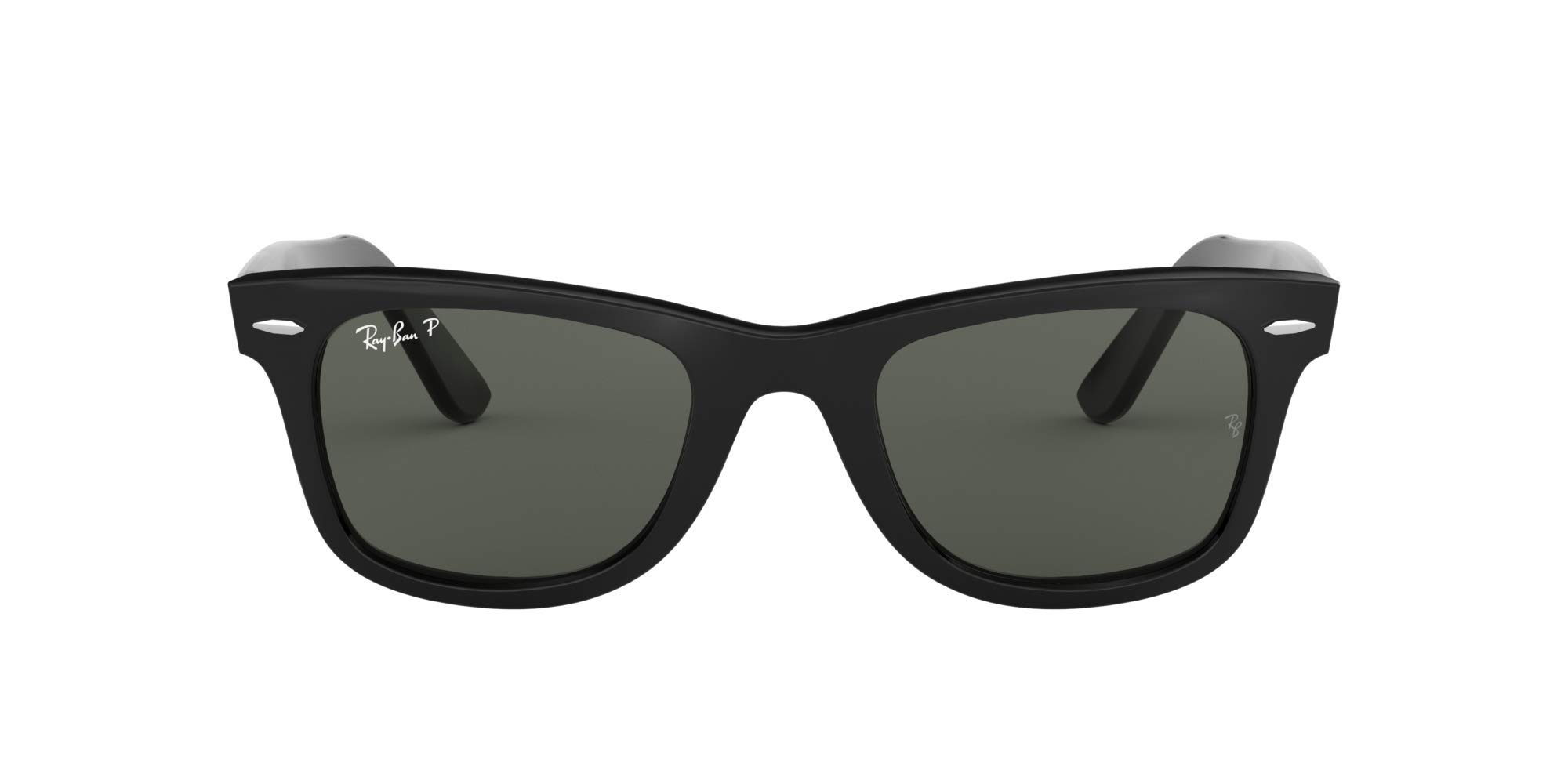 Ray-Ban RB2140 Original Wayfarer Polarized Sunglasses - Black/Green Lens 50mm - UV Protection for Driving, Outdoor & Fashion