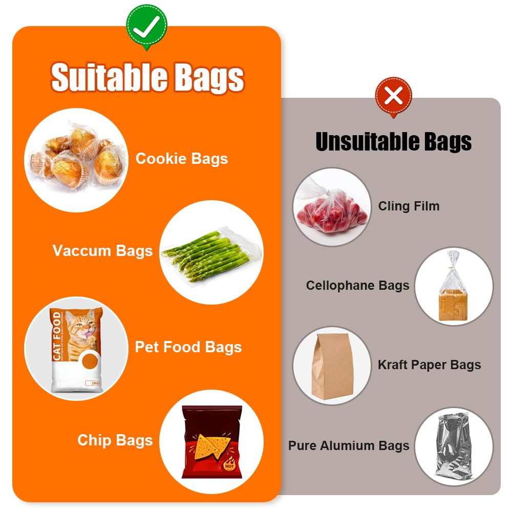 USB Rechargeable Mini Bag Sealer - 2-in-1 Handheld Heat Sealer & Cutter for Plastic Bags | Portable Food Storage Solution for Snacks, Chips & Freshness | Ideal for Home, Kitchen, Travel & Camping