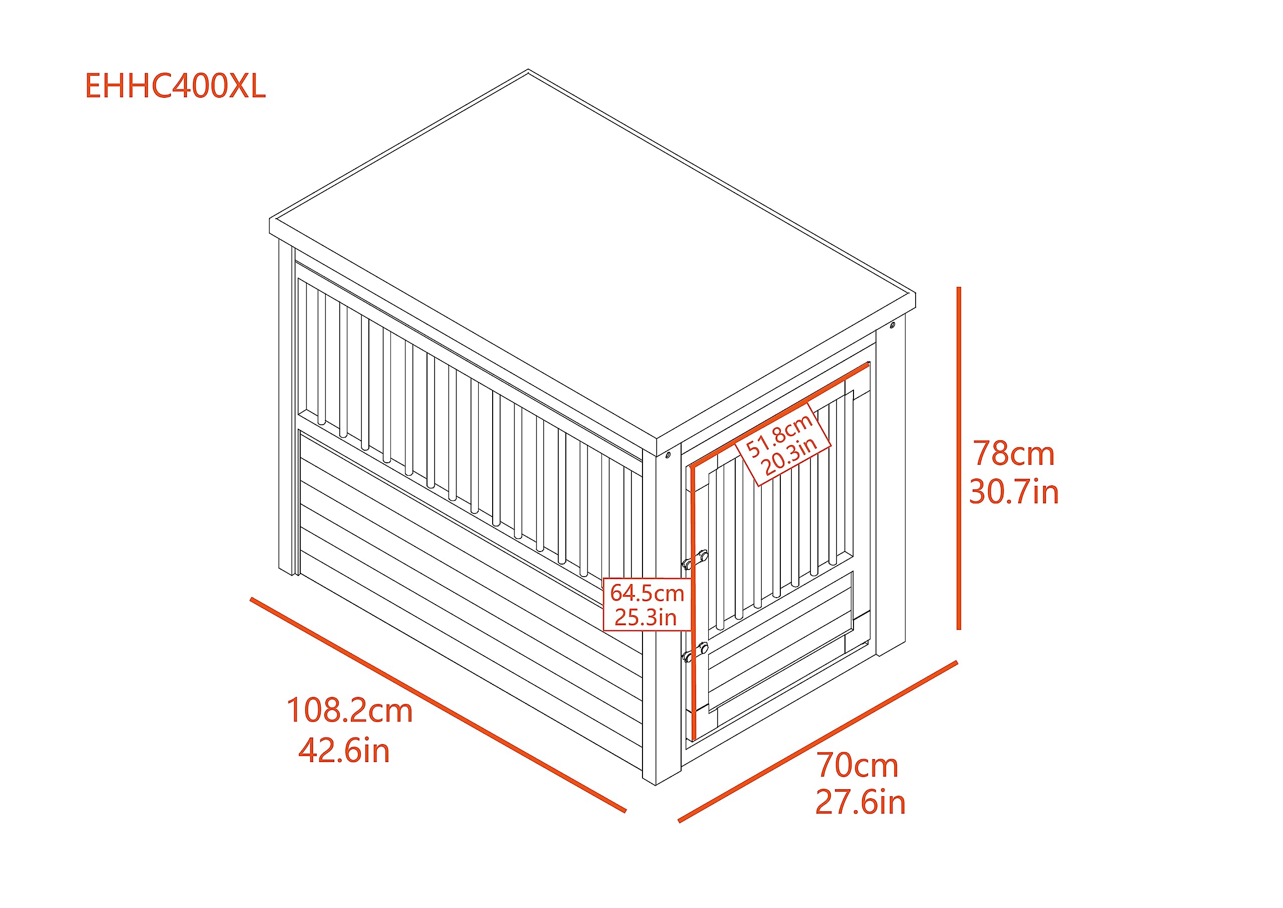 New Age Pet ECOFLEX Dog Crate End Table - Stylish Furniture-Style Pet Crate for Crate Training, Durable Stainless Steel Frame with Secure Latched Door - 10 Year Warranty - Perfect for Living Rooms, Bedrooms & Small Spaces