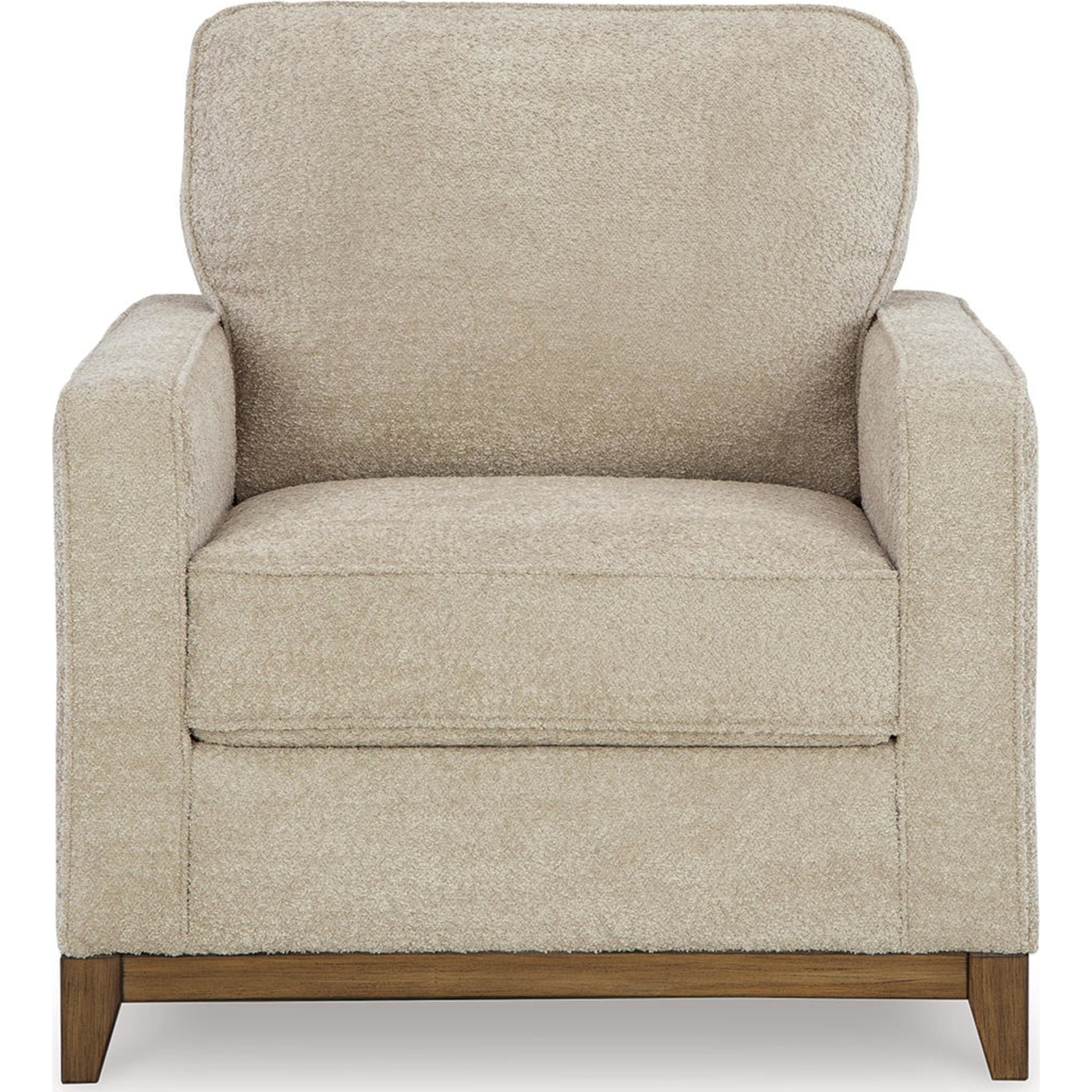 Belle Point Chair - Modern Accent Chair for Living Room, Bedroom, Office - Comfortable Upholstered Lounge Chair in Desert Beige - Perfect for Relaxing, Reading, or Adding Stylish Seating to Any Space