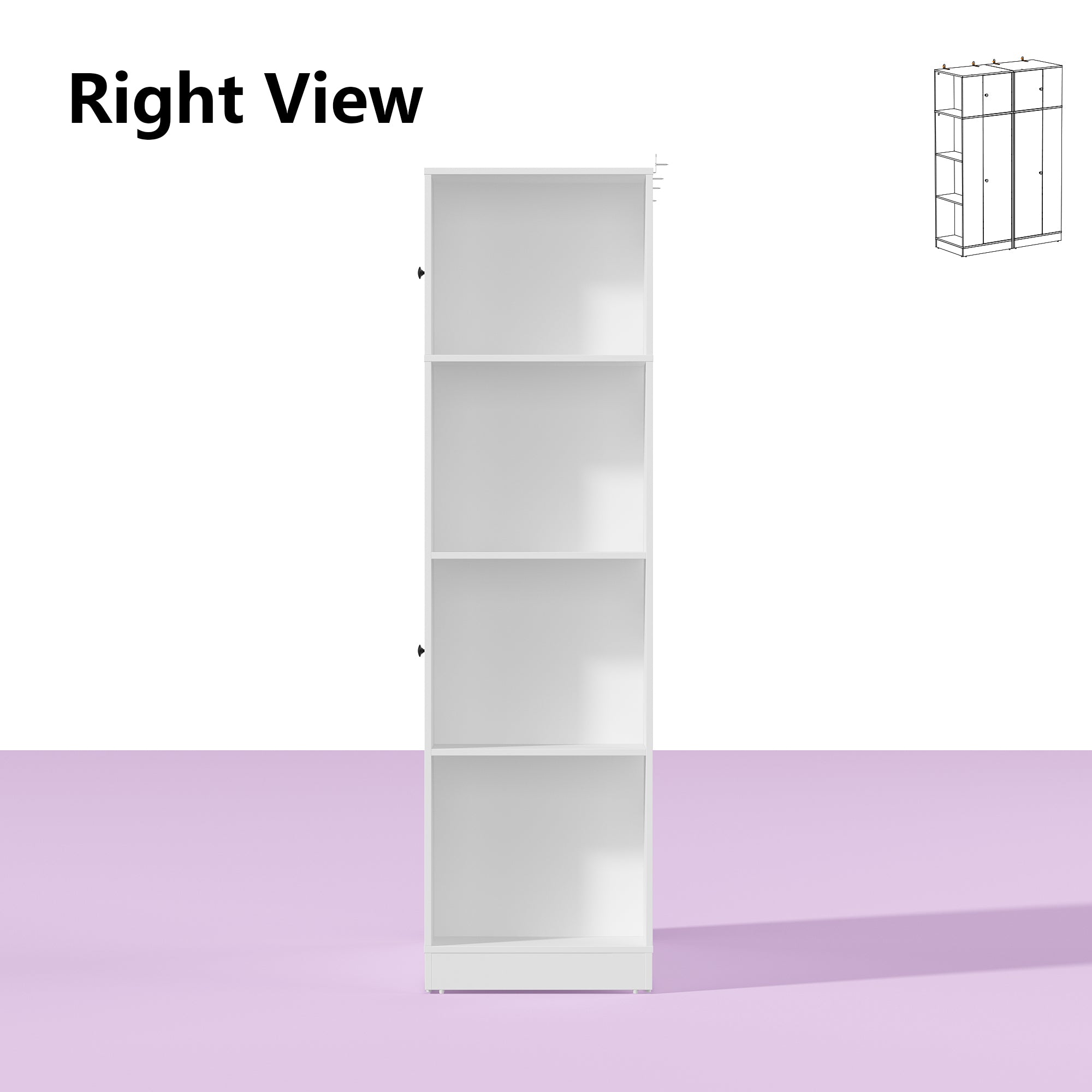 Modern Wardrobe Set (2-Piece) - Stylish and Functional Closet Organizer for Bedroom, Closet, or Dorm Room