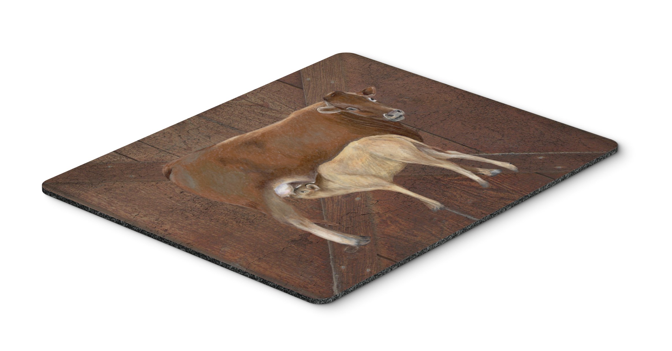 Caroline's Treasures SB3074MP Cow Momma and Baby Mouse Pad - Large Washable Non-Slip Desk Mat for Home Office, Gaming & Computer Work | Perfect for Laptops, Keyboards & Workspace Decor