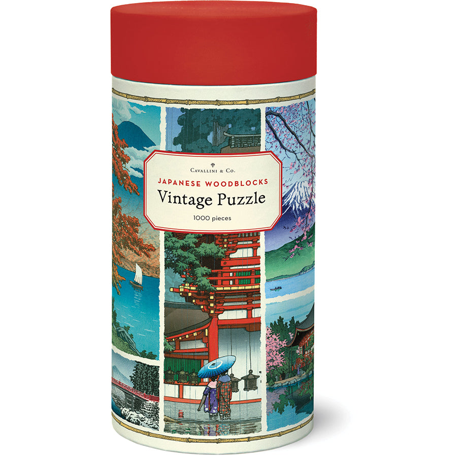 Japanese Woodblocks 1000 Piece Jigsaw Puzzle - Traditional Ukiyo-e Art Puzzle for Adults & Teens - Perfect for Family Game Night & Home Decor