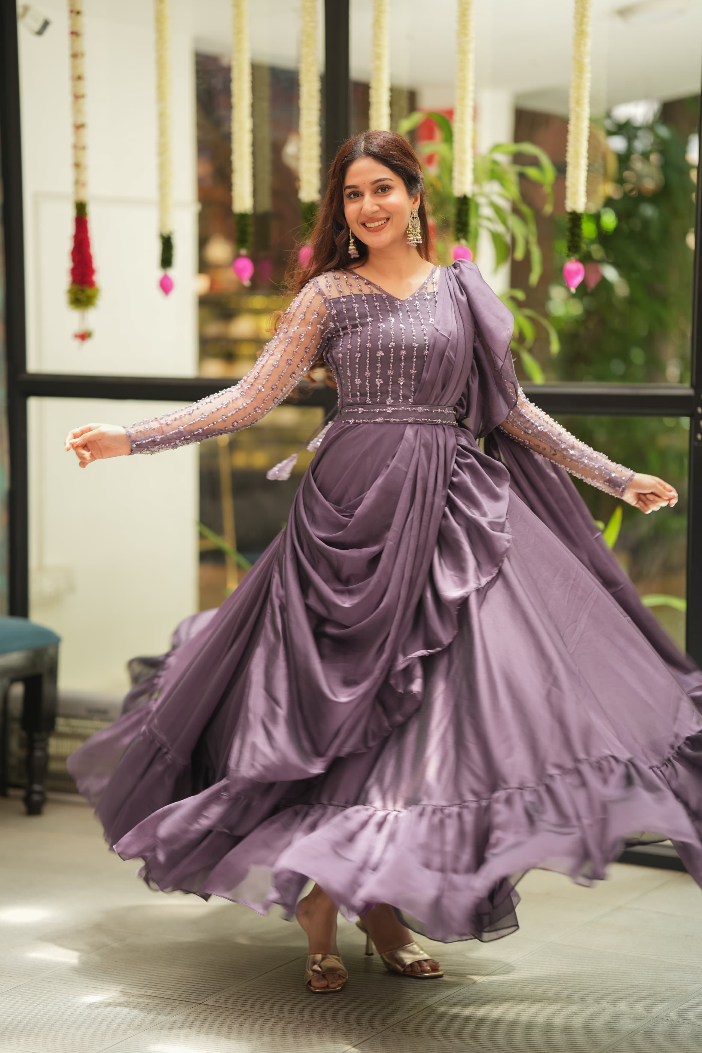 Premium Yashna Drape Wear DD569 - Elegant & Comfortable Women's Fashion for Parties, Weddings & Special Occasions