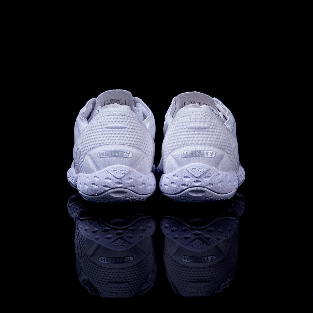 Nfinity Alpha White Cheerleading Shoes - Lightweight & Supportive for Competitive Cheer, Dance, and Gymnastics - Perfect for Performances, Practices, and Team Events
