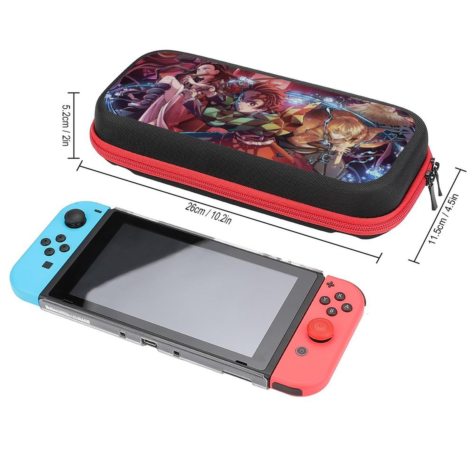 Cute Anime Nintendo Switch Travel Case for Kids & Teens - Portable Storage Bag for Gaming Accessories