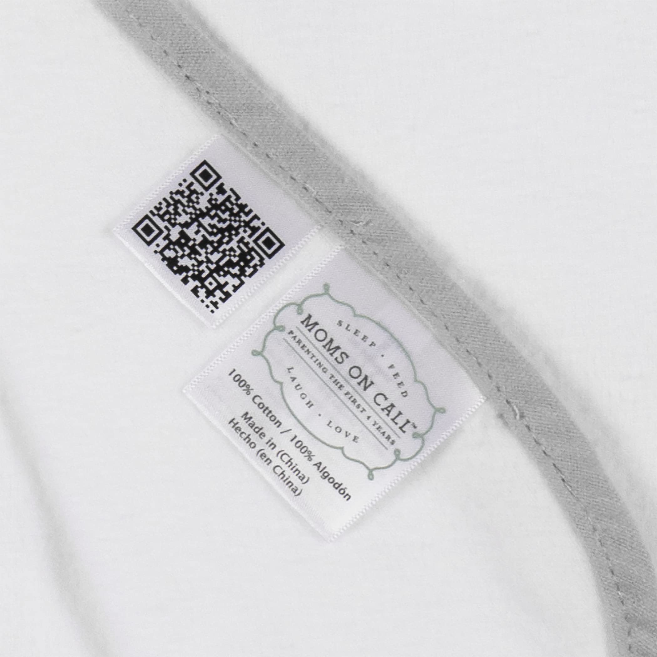 Moms on Call Swaddle Blanket - Soft French Grey Baby Wrap with Coverstitch Design | Perfect for Newborn Sleep, Swaddling & Comfort