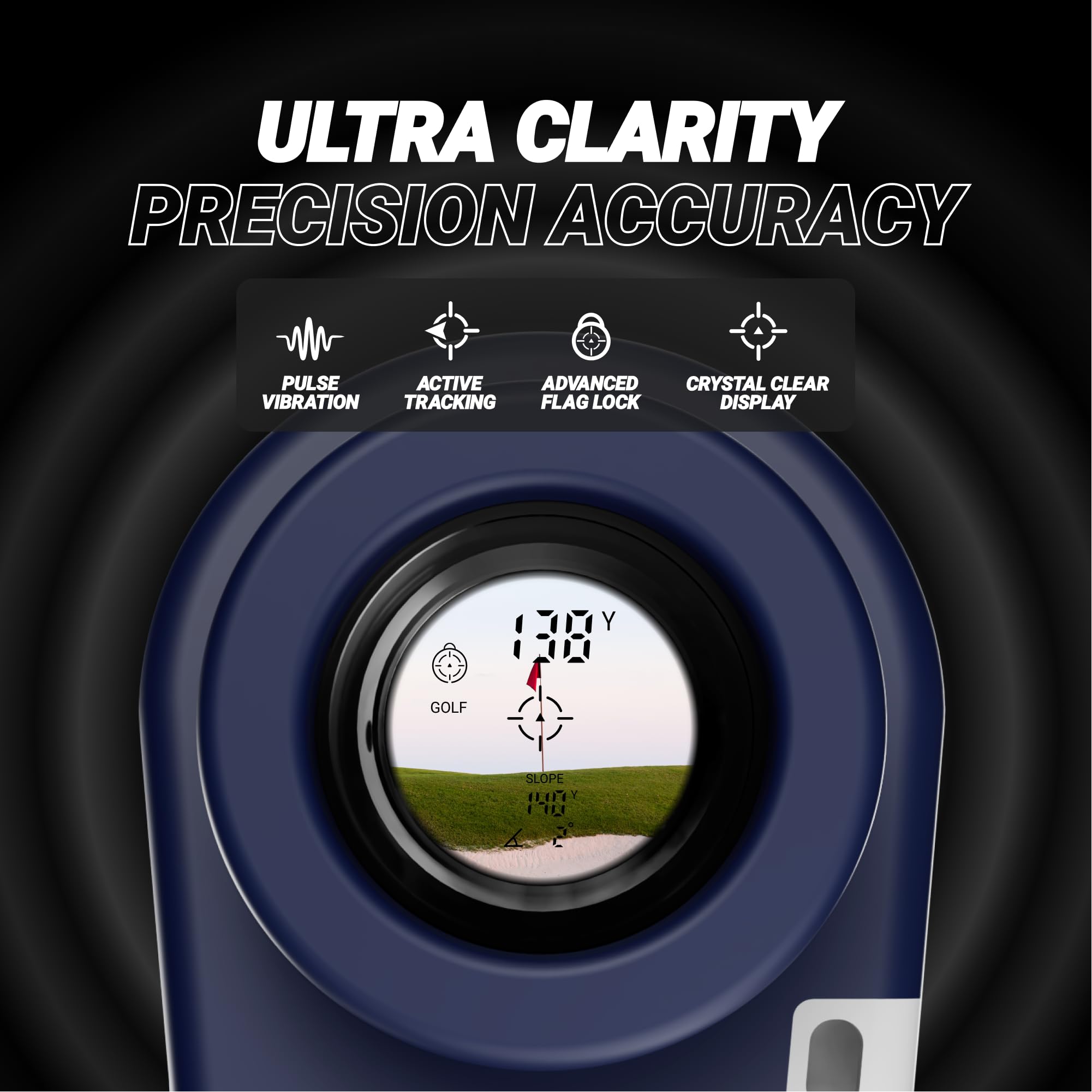 Blue Tees Golf Series 3 Max+ Slope Switch Laser Rangefinder | 1000 Yards Distance | 6X Magnification | Slope Measurement | Magnetic Strip | Flag Lock with Vibration | Perfect for Golf Tournaments & Practice