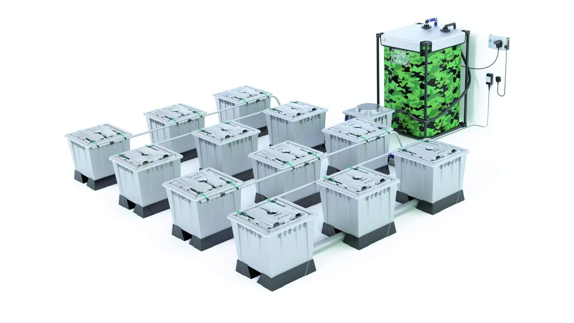 Alien RAIN™ 12 Pot 30L PRO Silver Series Hydroponic System - Indoor Garden Growing Kit for Herbs, Vegetables & Flowers | Perfect for Home, Greenhouse & Urban Farming