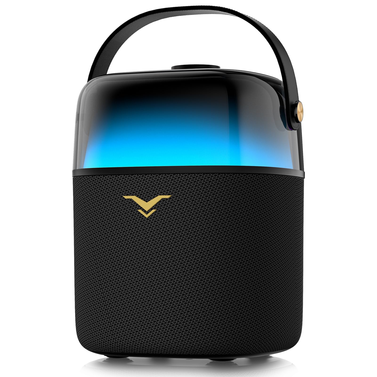 50W(80W Peak) Portable Bluetooth Speaker with 360° LED Light Show, Deep Bass & Stereo Sound - Waterproof Wireless Speaker with FM/AUX/USB/TWS/6.35mm Input - Perfect for Outdoor Parties, Home Entertainment & Gift Giving