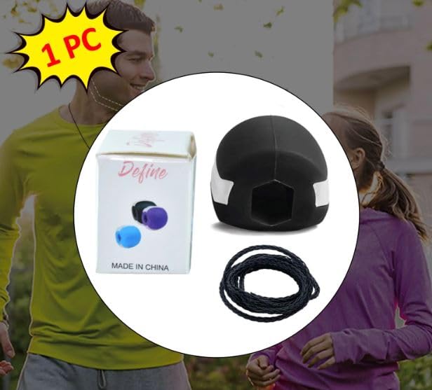 Frill Jawline Exerciser & Double Chin Reducer for Women & Men - Face & Neck Toner for Slimmer Jawline & Defined Facial Contours | Perfect for Home Workouts, Fitness Routines & Self-Care