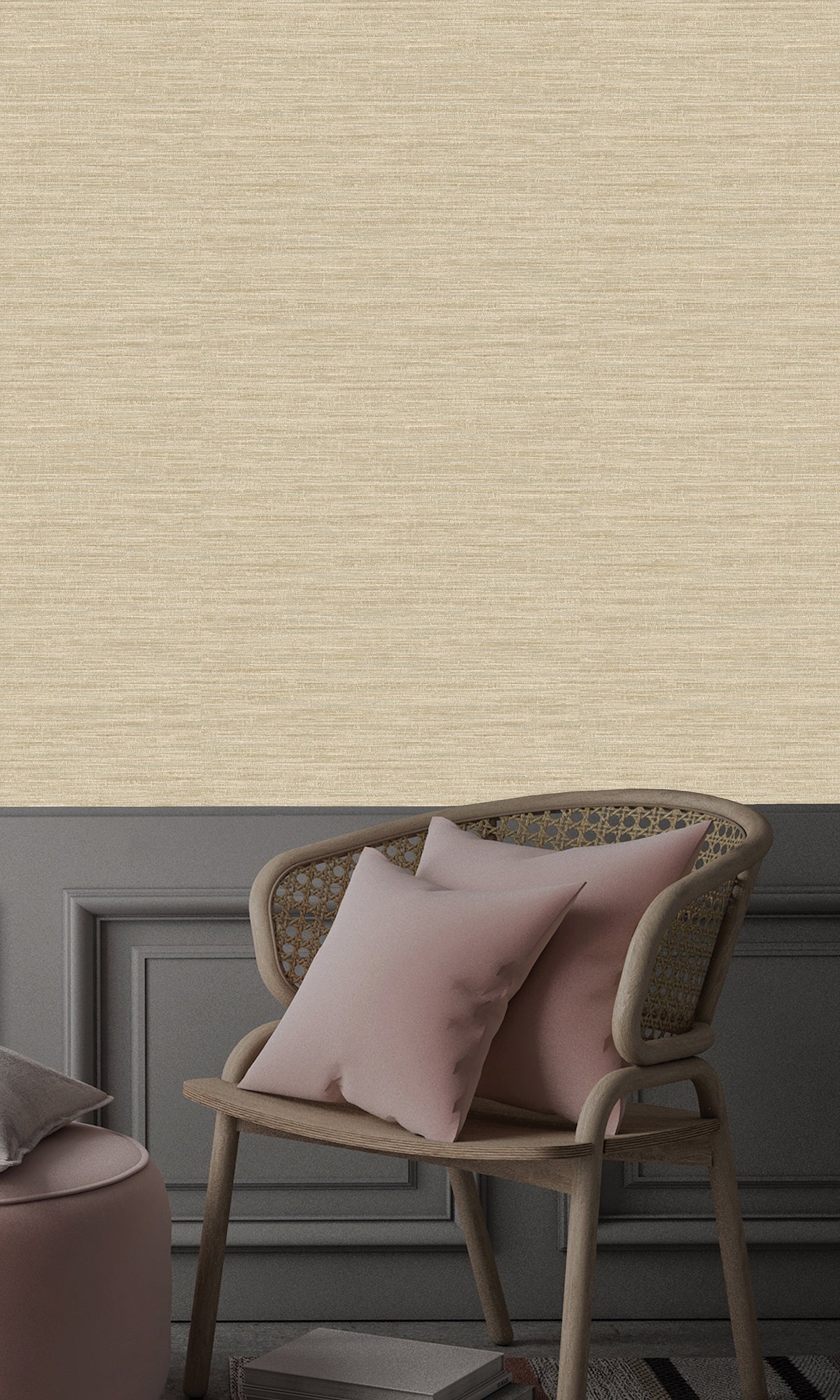 Handwoven Cream Textured Wallpaper R9714 - Elegant & Durable for Living Room, Bedroom & Office Decor
