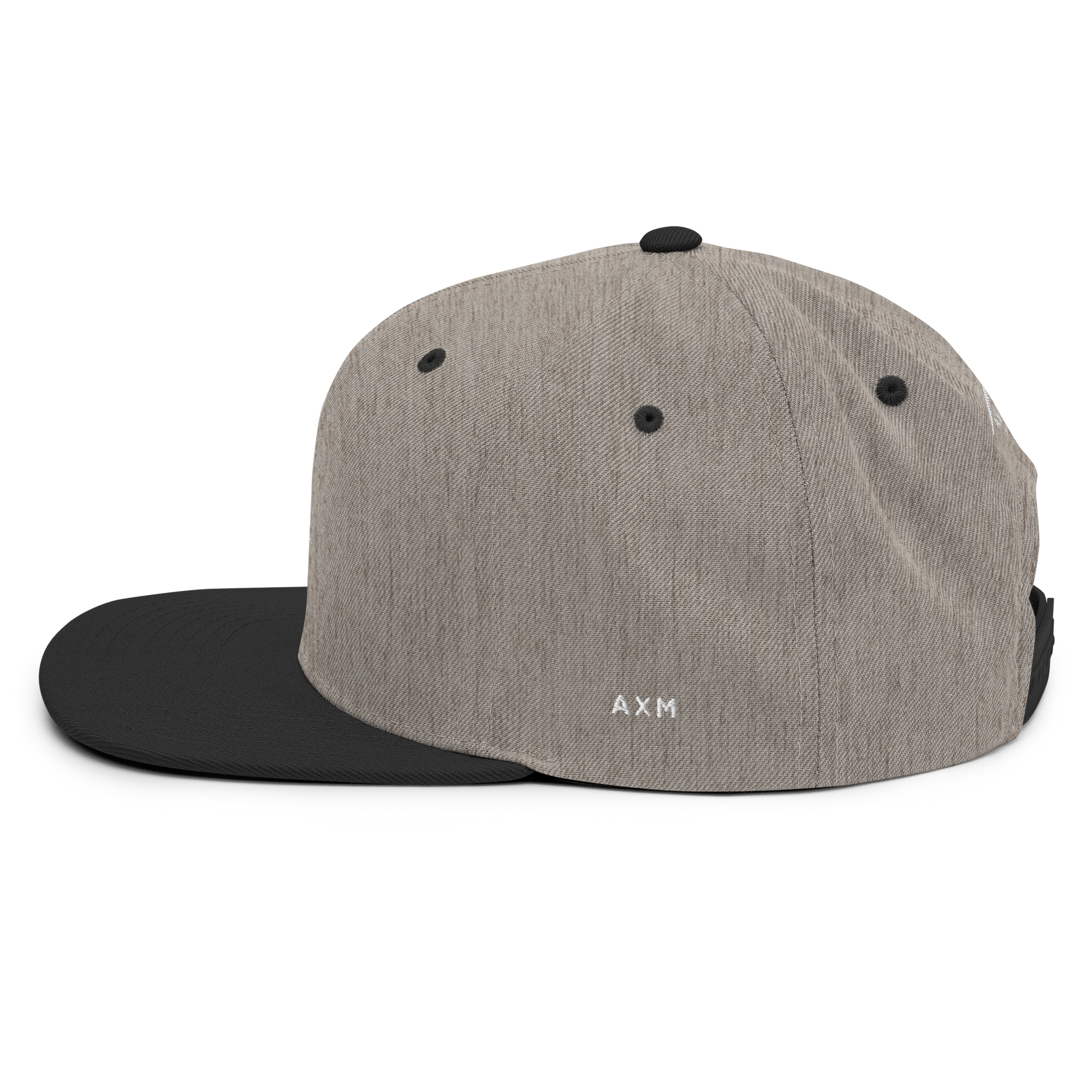 Original Snapback Cap (White/Marble & Black) - Trendy Hip Hop Streetwear for Men & Women - Perfect for Casual Outfits, Sports & Music Festivals