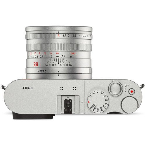 Leica Q (Typ 116) Digital Camera - 24.2MP Full Frame, 28mm f/1.7 Lens, Silver Anodized Finish | Perfect for Street Photography & Travel Adventures