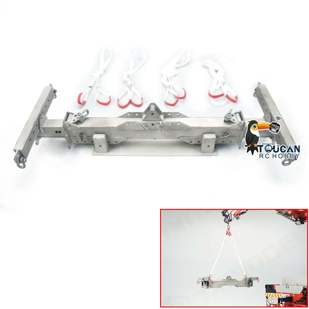 1/14 Scale RC Hydraulic Truck Metal Telescopic Spreader for Crane - DIY Unpainted Model Kit - Perfect for Construction Site Simulation & Radio Control Car Enthusiasts