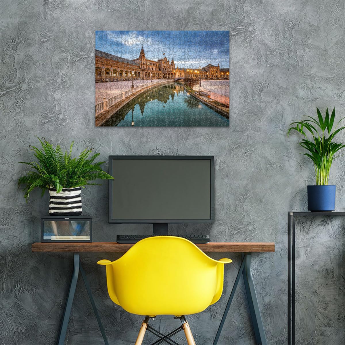 Ravensburger 1000 Piece Puzzle - Sevilla: Plaza España Landscape Jigsaw Puzzle for Adults, 70x50 cm, Includes Puzzle Glue for Framing | Perfect for Home Decor, Relaxation & Family Game Night