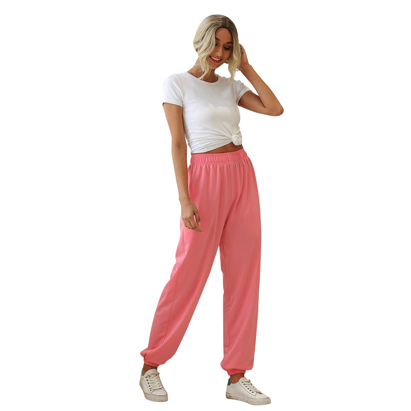 Tie-Dye Women's Lounge Sweatpants - Elastic Waist Joggers, Baggy Casual Pants for Women Plus Size - Perfect for Yoga, Running, and Home Relaxation