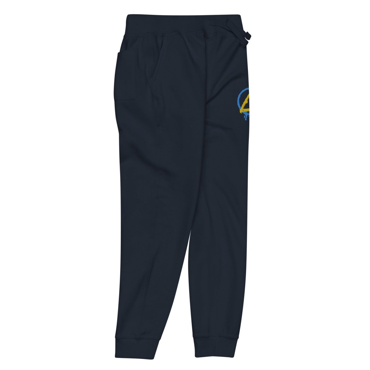 Unisex Fleece Sweatpants with Graffiti Sobriety Symbol - Comfortable Lounge Pants for Yoga, Gym & Casual Wear