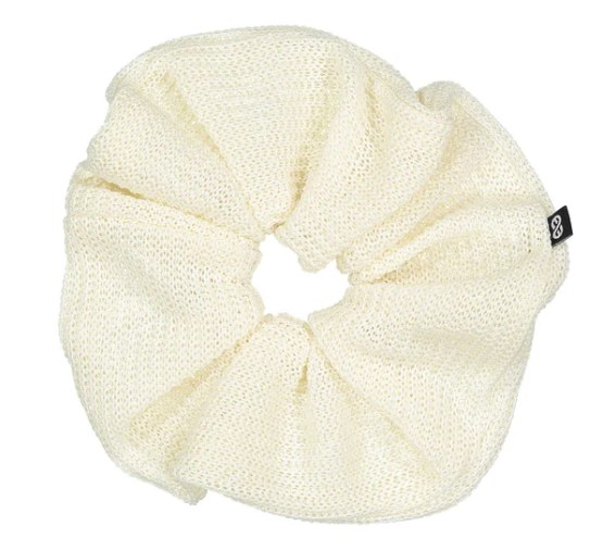 Knot Purl Scrunchie Hair Tie - One Size Fits All for Women & Girls - Perfect for Workouts, Yoga, and Everyday Hair Styling