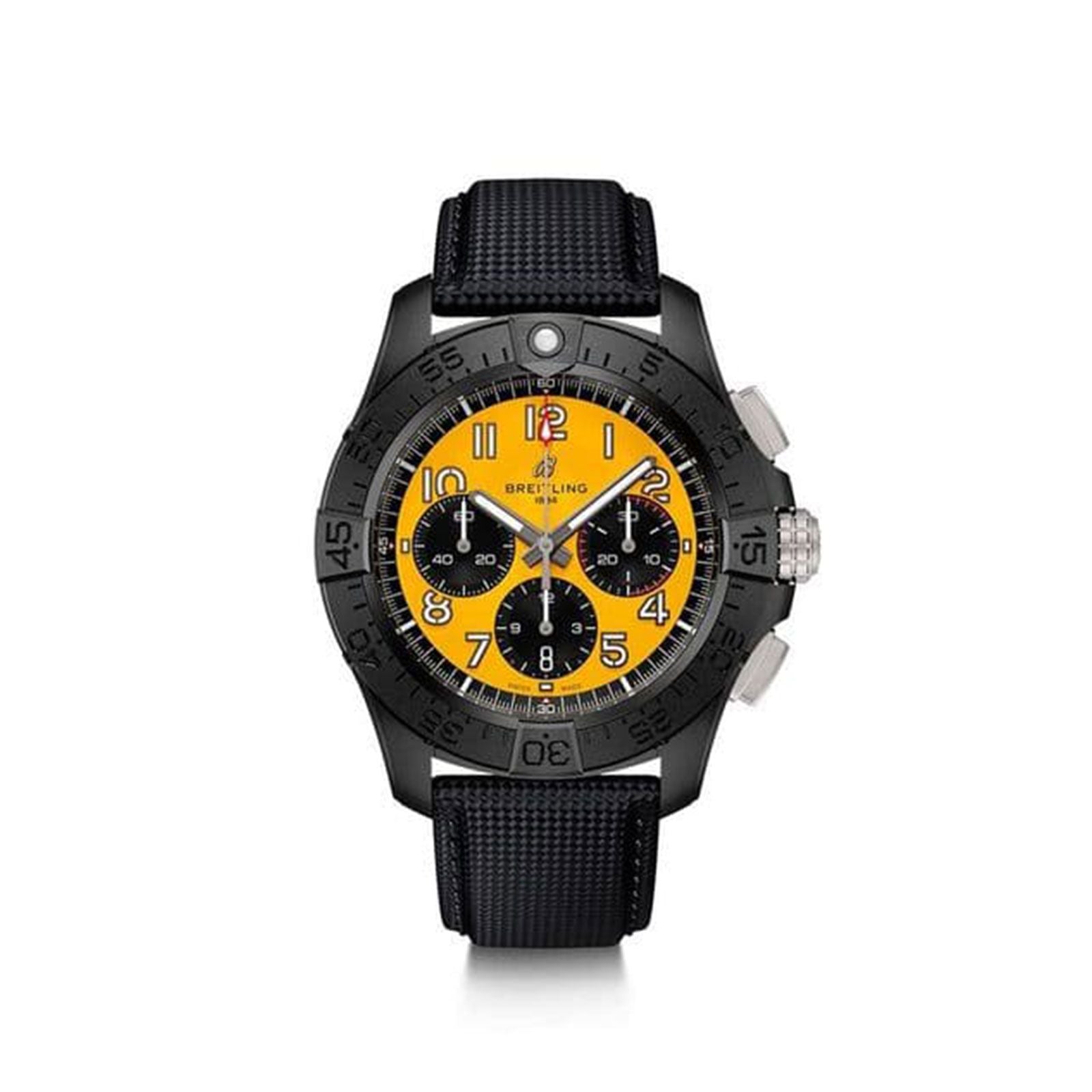 Avenger B01 Chronograph 44 Night Mission Automatic Watch for Men - Stainless Steel Case & Black Dial - SB0147101I1X2 - Perfect for Night Missions, Outdoor Adventures & Professional Diving