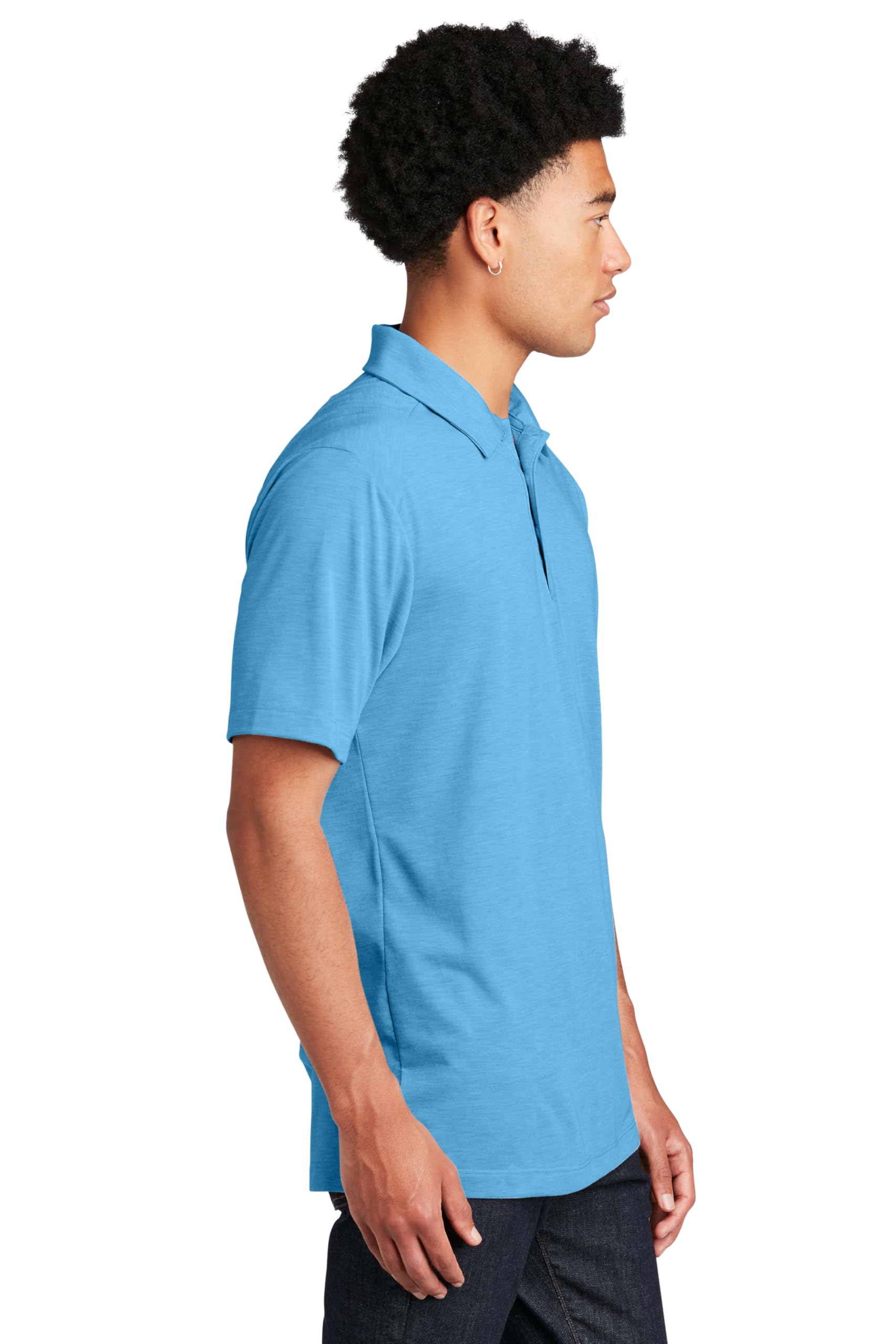 SPORT-TEK PosiCharge Tri-Blend Wicking Polo ST405 - Moisture-Wicking Performance Shirt for Men, Quick-Dry Golf & Workout Polo - Perfect for Gym, Running, Tennis & Outdoor Activities