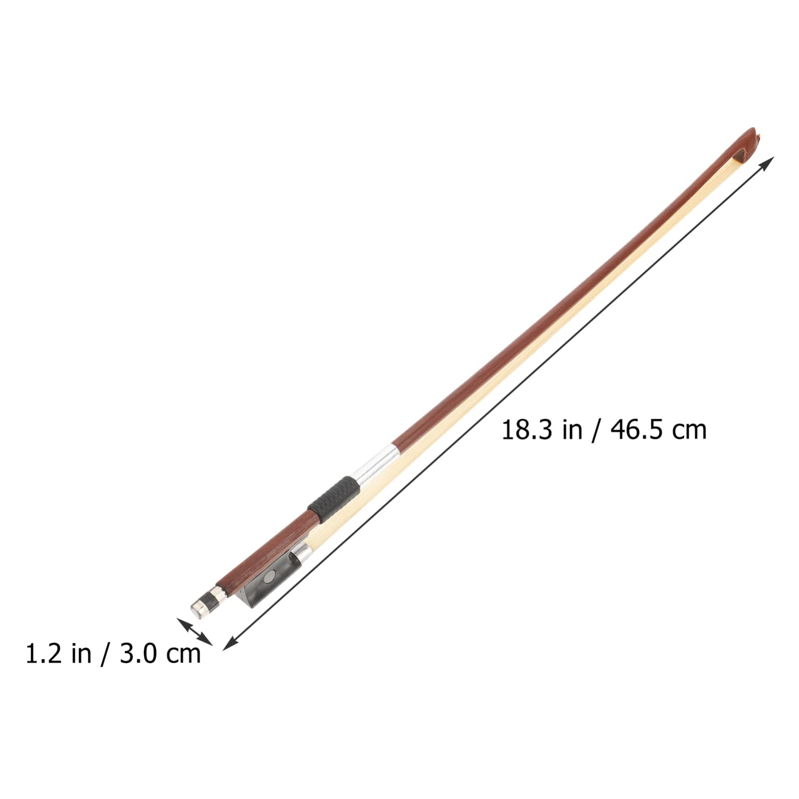 Premium Wooden Violin Bow Replacement - 1/10 & 1/16 Size Violin & Guitar Accessories | High-Quality Musical Strings Instrument Part for Beginners & Professionals | Perfect for Practice, Performances & Music Classes