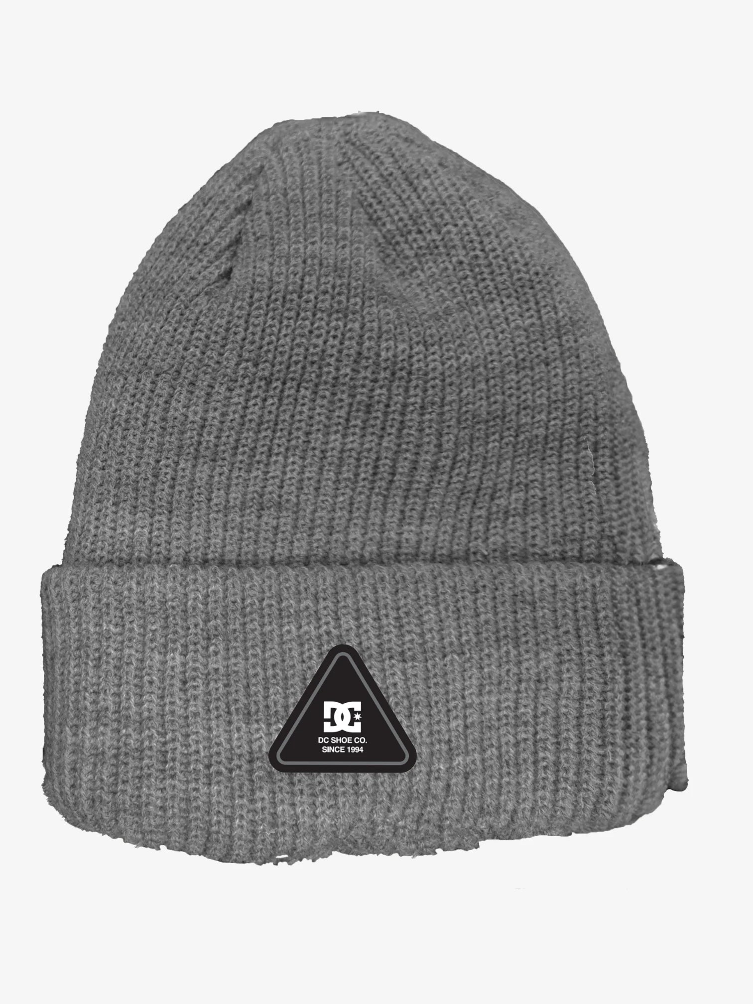 DC Snow Label Grey Beanie - Winter Warm Knit Hat for Men & Women - Perfect for Skiing, Snowboarding & Outdoor Activities