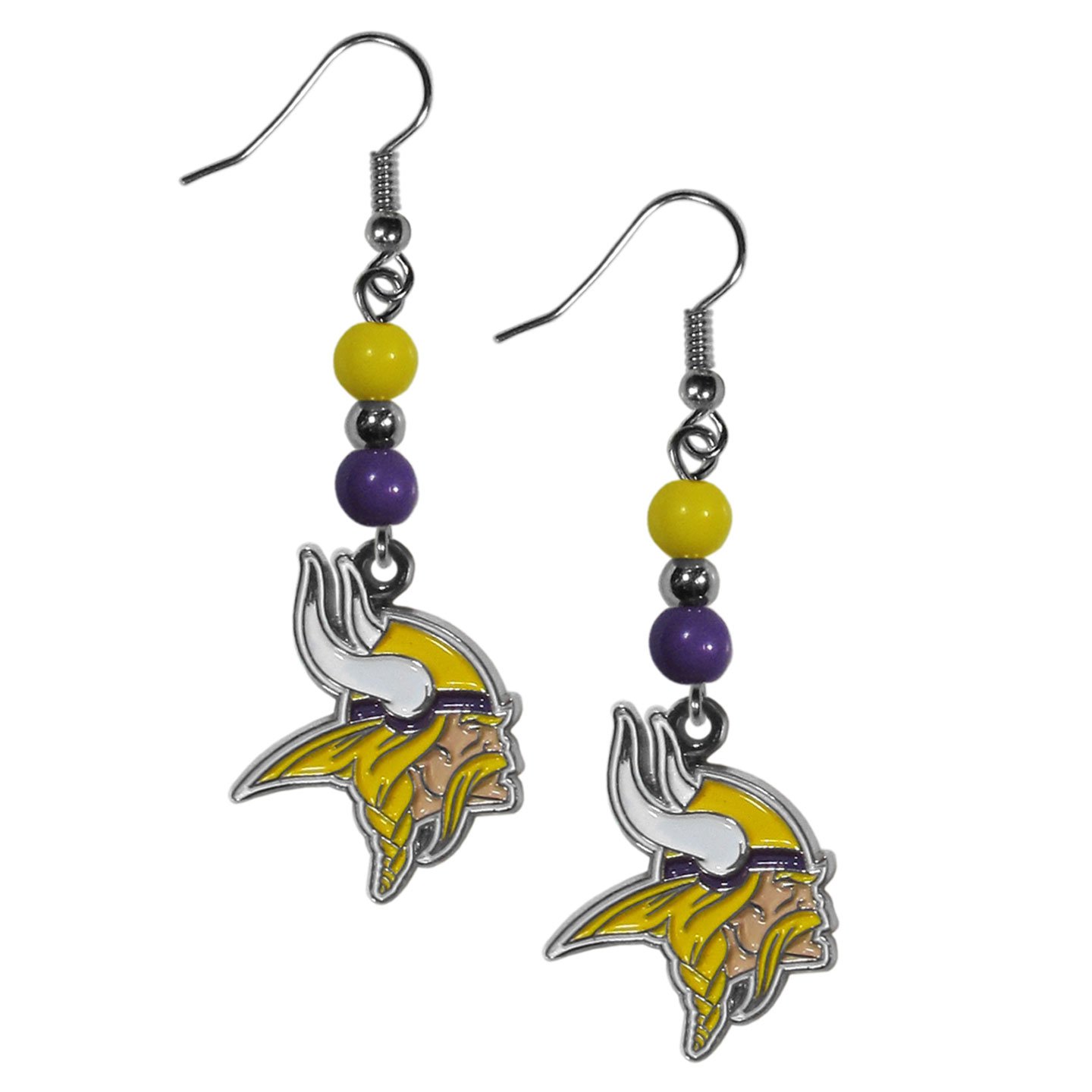 NFL Fan Bead Dangle Earrings for Women - Team Spirit Football Game Jewelry - Perfect for Game Day, Tailgating & Sports Events
