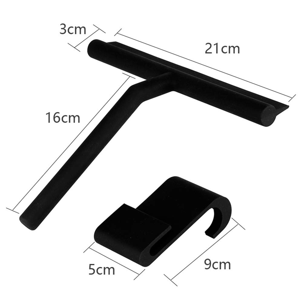 Premium Silicone Shower Squeegee for Bathroom, Kitchen, Car & Glass - Streak-Free Cleaning Tool for Showers, Windows, Mirrors & Tiles - Perfect for Daily Home & Auto Care
