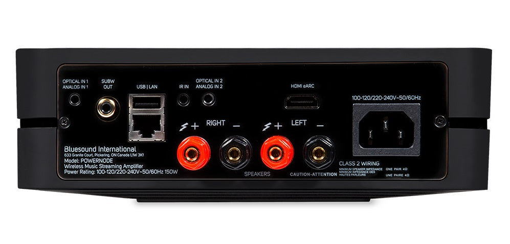 Bluesound POWERNODE (2021) Wireless Hi-Fi Music Streaming Amplifier - Perfect for Home Theater, Multi-Room Audio & High-Resolution Streaming