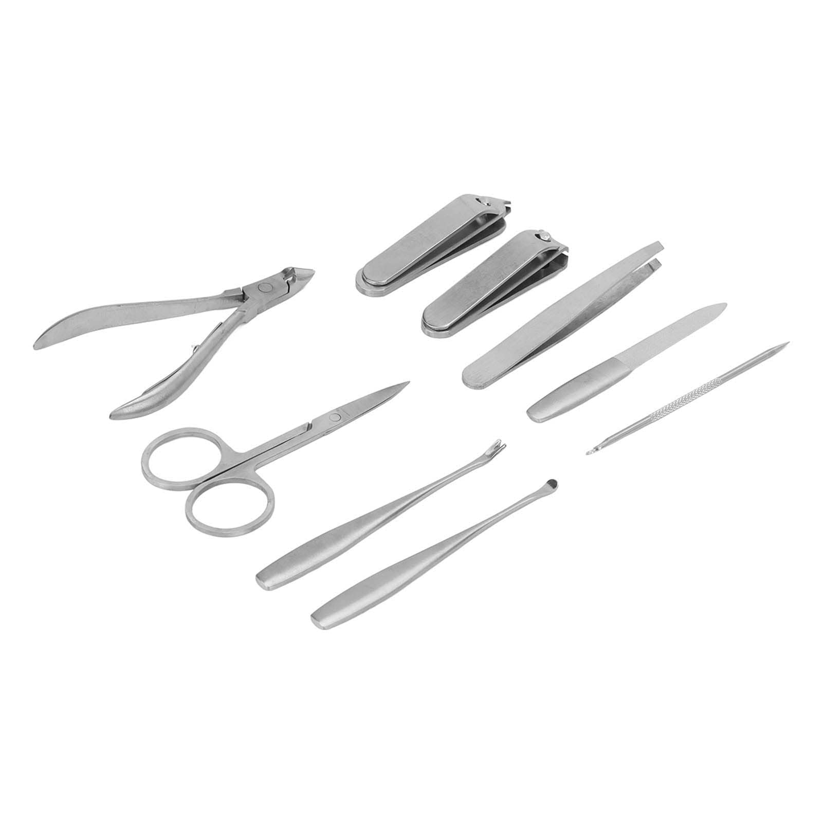 Double Sided Nail Clipper Set - Rustproof Grooming Kit for Toenail Care at Home & Travel