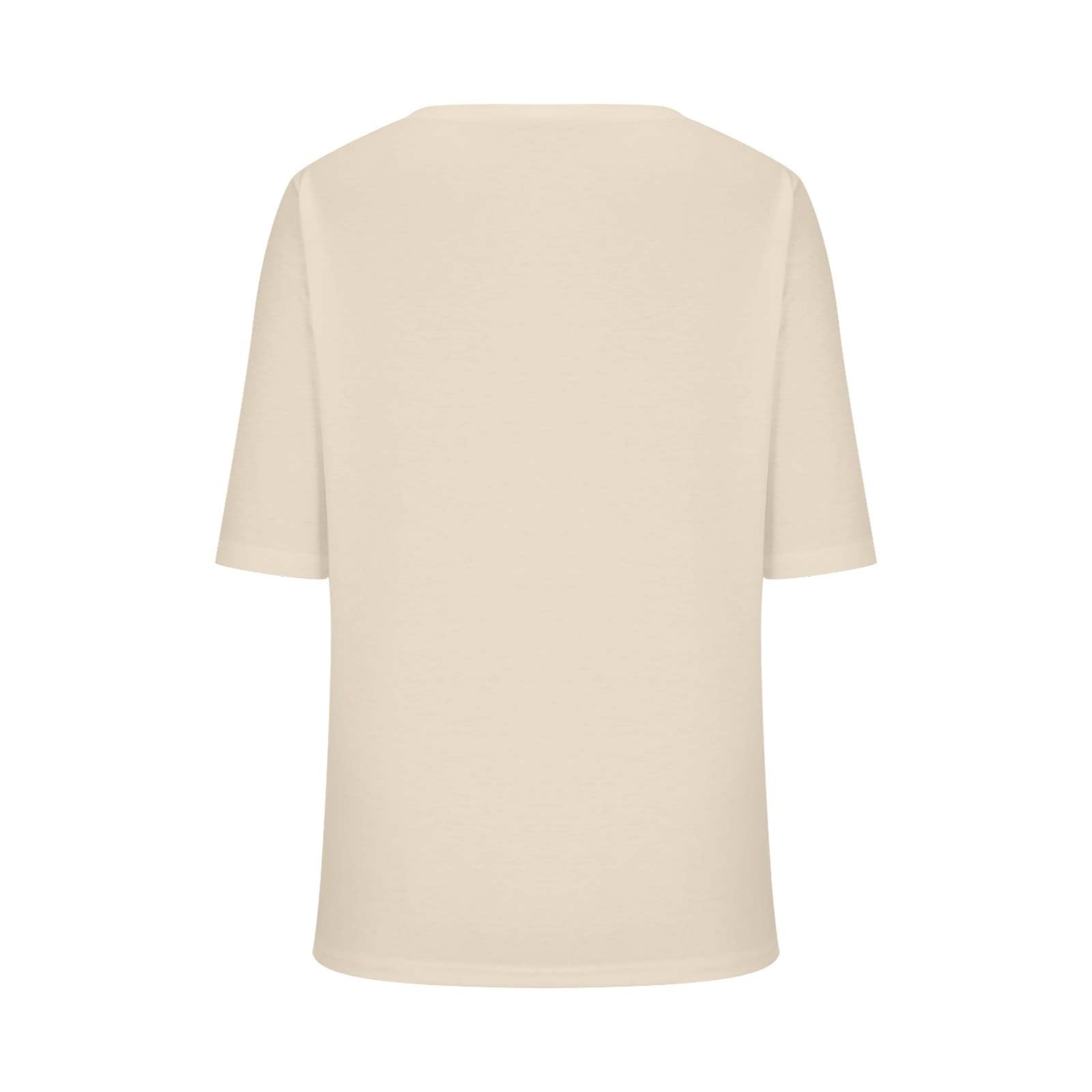 Women's Loose V-Neck T-Shirt - Plus Size Casual Blouse for Summer 2024 | Office & Outings