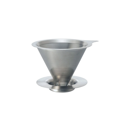 Hario V60 01 Coffee Dripper with Dual Mesh Filter - Perfect for Pour Over Brewing at Home or Office