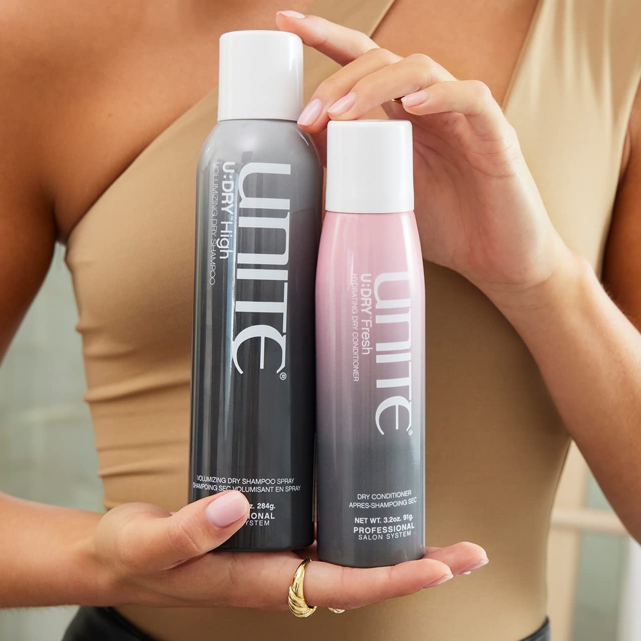 UNITE Hair U:DRY Volumizing Dry Shampoo for Oily Hair - 6.7 Oz Travel Size, Quick Refresh for Busy Mornings & Post-Workout | Vegan & Cruelty-Free Hair Care