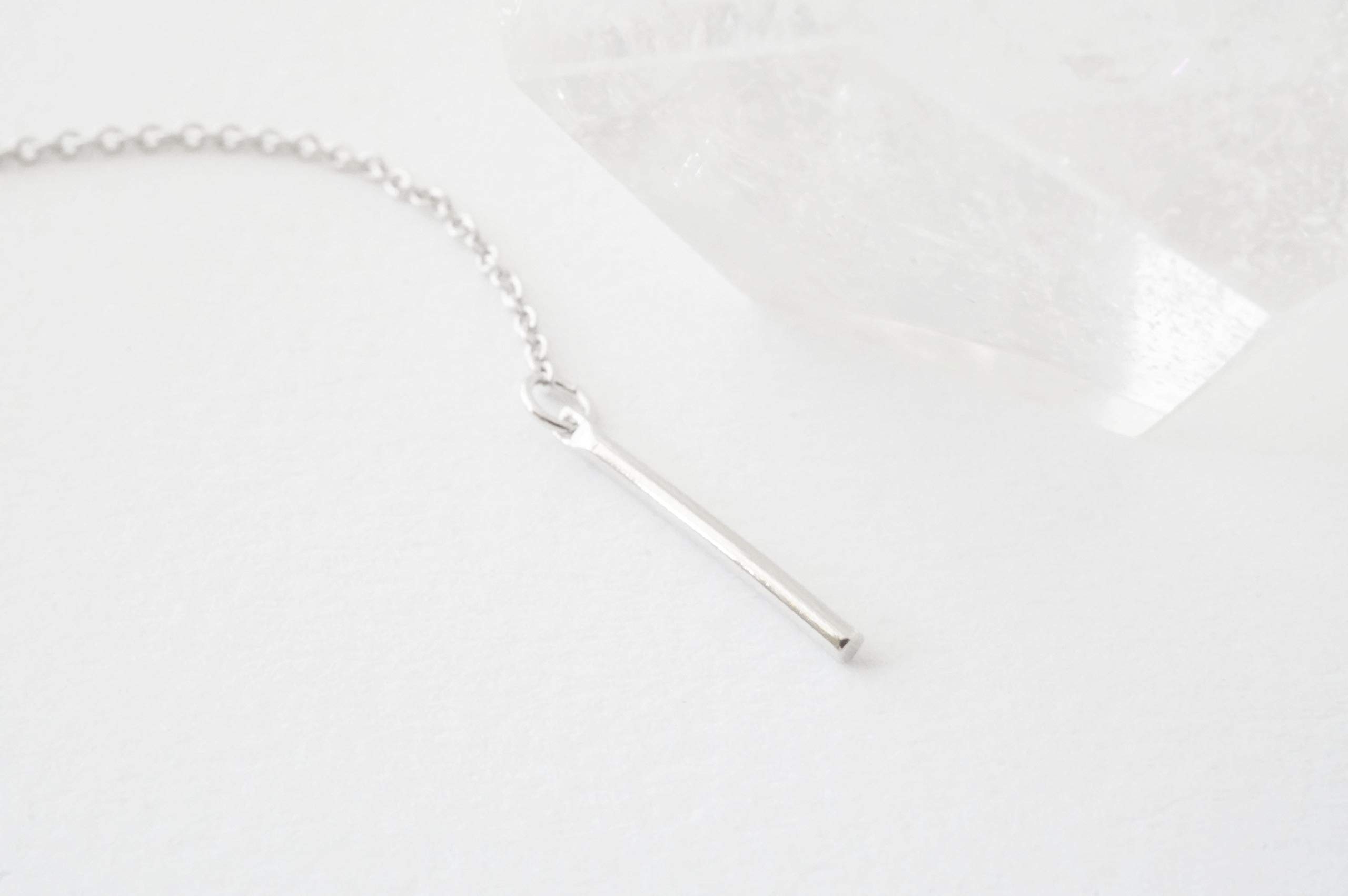 Honeycat Lariat Bar Necklace - 14K Gold, Rose Gold & Sterling Silver Options | Dainty Minimalist Jewelry for Women | Perfect for Date Night, Office Wear & Special Occasions