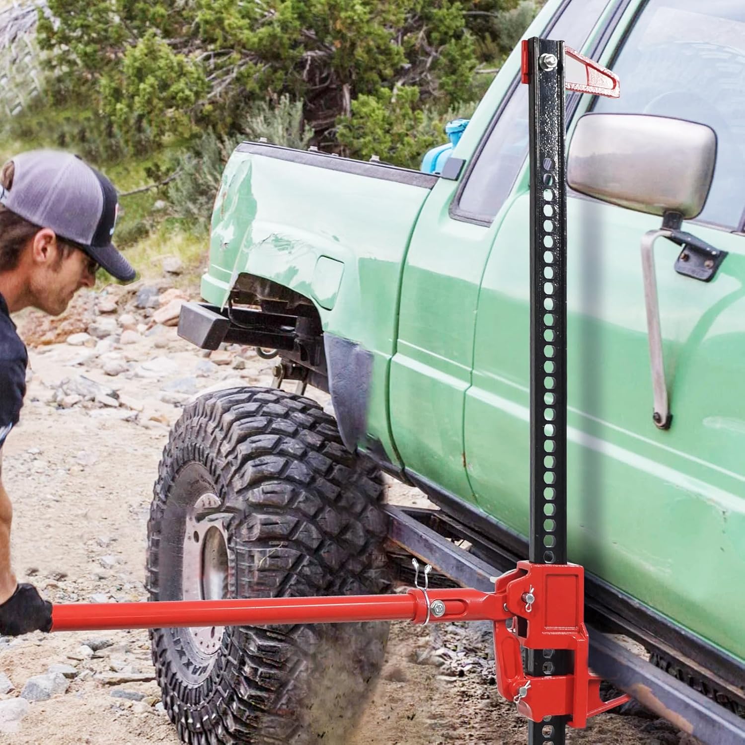 GARVEE 3 Ton Heavy Duty Farm Jack - 6600 Lbs Capacity Off-Road Utility Jack for ATV, UTV, SUV, Tractor & Truck | Ideal for Vehicle Recovery, Farm Work & Off-Road Adventures