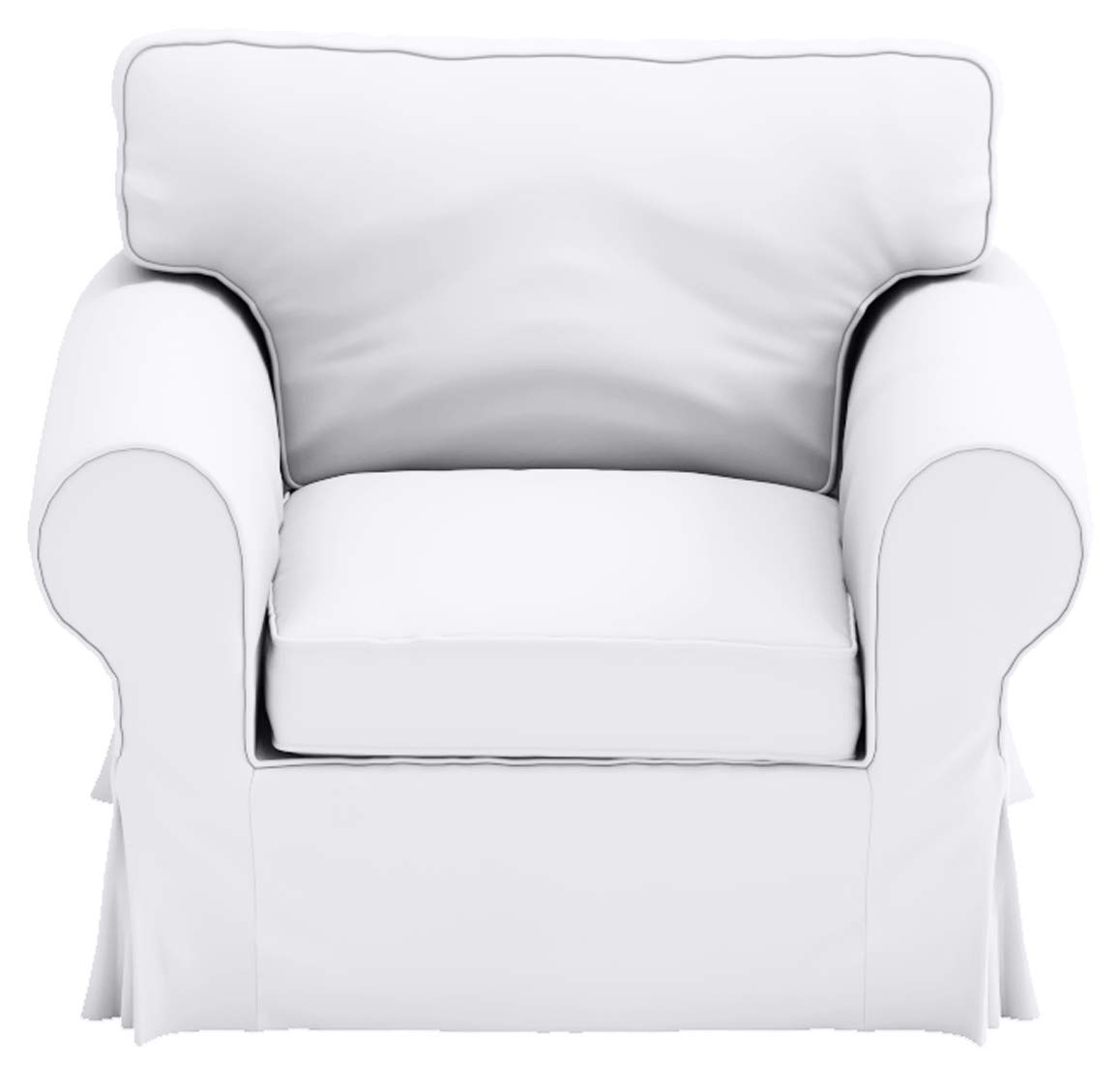 Heavy Cotton UPPLAND Sofa Slipcover - IKEA UPPLAND Armchair Replacement Cover (White) | Durable Furniture Protector for Living Room, Office & Home Decor