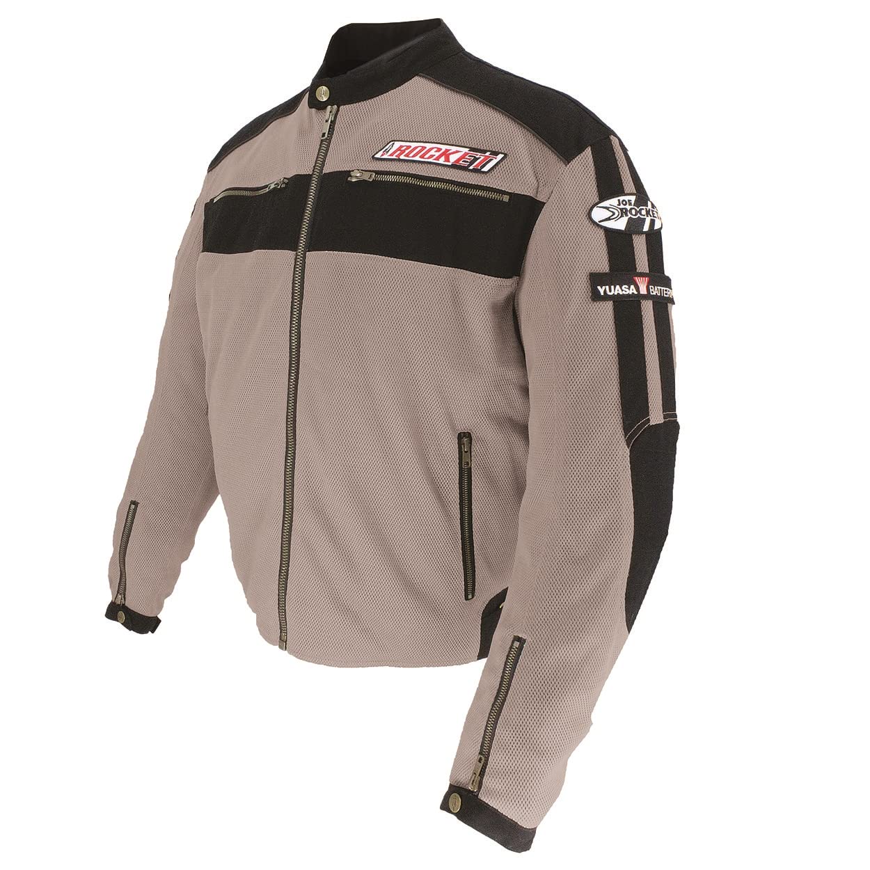 Joe Rocket Seeker Men's Street Motorcycle Jacket - Sand/Black, Size Large | Breathable Protective Riding Gear for Urban Commuting & Weekend Cruises